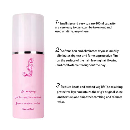 100Ml Wig Care Spray Salon Home Use Hair Care Conditioner Products for Human Hair and Synthetic Wig anti Frizz Hair Tools