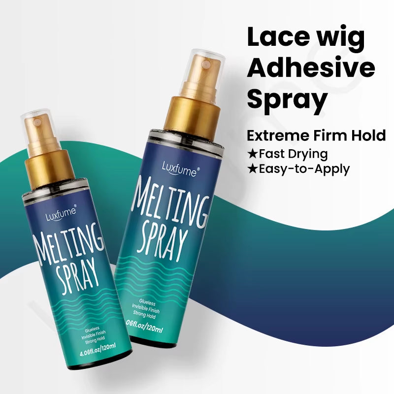 ​120Ml Lace Wig Glue Quick Drying Spray Long Lasting Invisible Lace Natural Melting and Holding Mousse Spray Front Lace Wig Glue